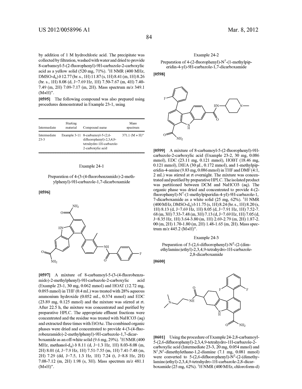 CARBAZOLE CARBOXAMIDE COMPOUNDS USEFUL AS KINASE INHIBITORS - diagram, schematic, and image 85