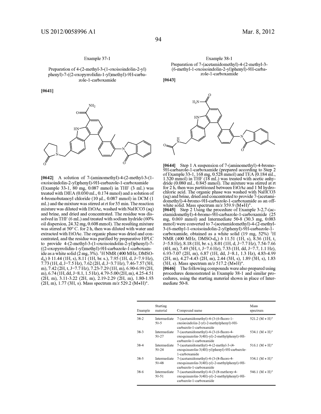 CARBAZOLE CARBOXAMIDE COMPOUNDS USEFUL AS KINASE INHIBITORS - diagram, schematic, and image 95