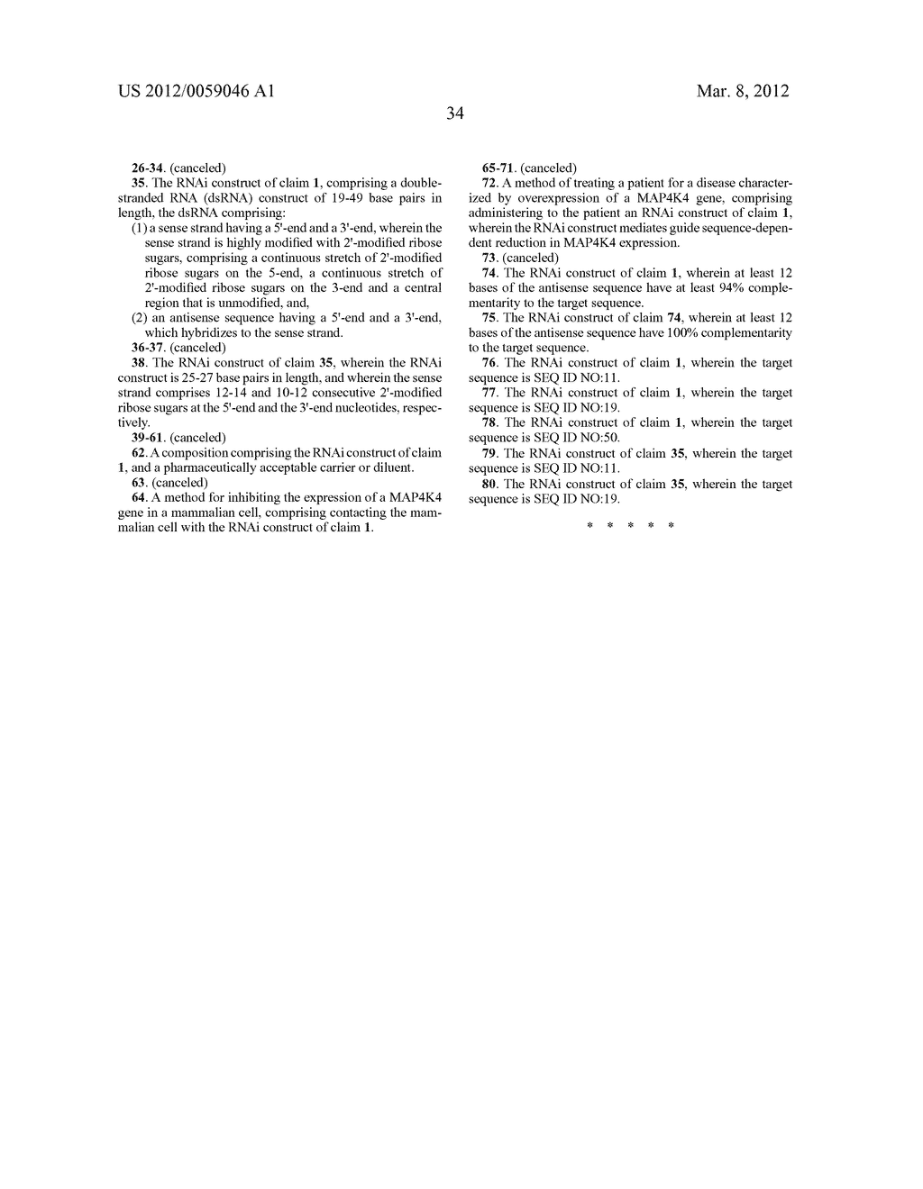 INHIBITION OF MAP4K4 THROUGH RNAI - diagram, schematic, and image 38