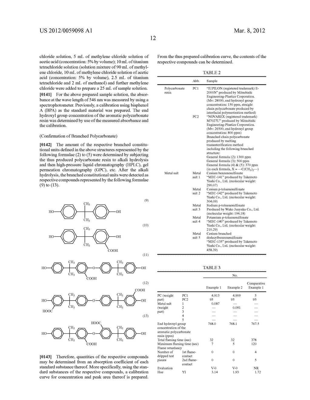 FLAME-RETARDANT AROMATIC POLYCARBONATE RESIN COMPOSITION - diagram, schematic, and image 13