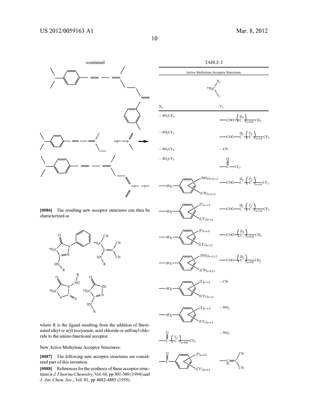 Non-linear opticaly active molecules, their synthesis, and use - diagram, schematic, and image 12