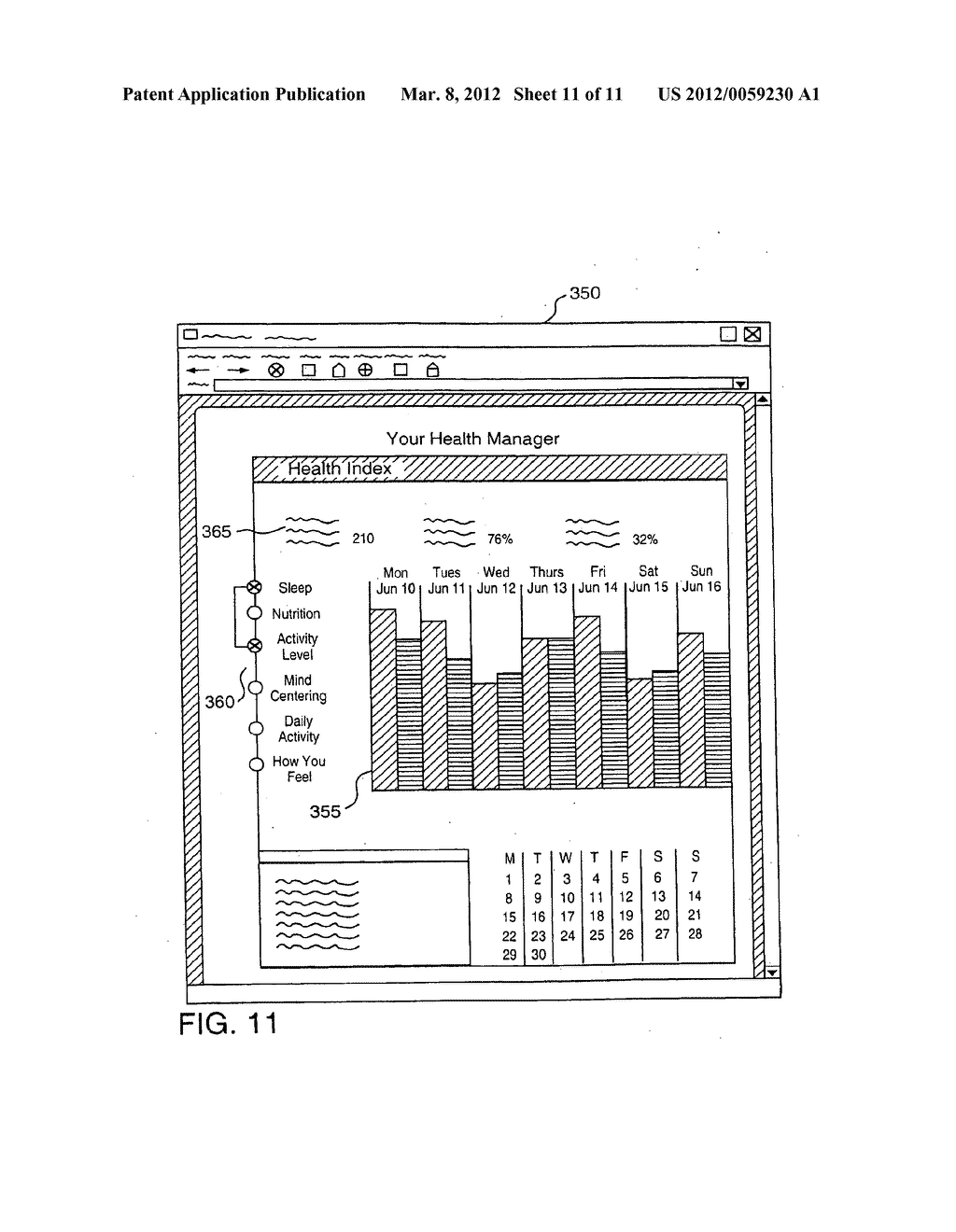 WEARABLE BODY MONITOR TO PROVIDE INDICATORS OF AN INDIVIDUAL - diagram, schematic, and image 12