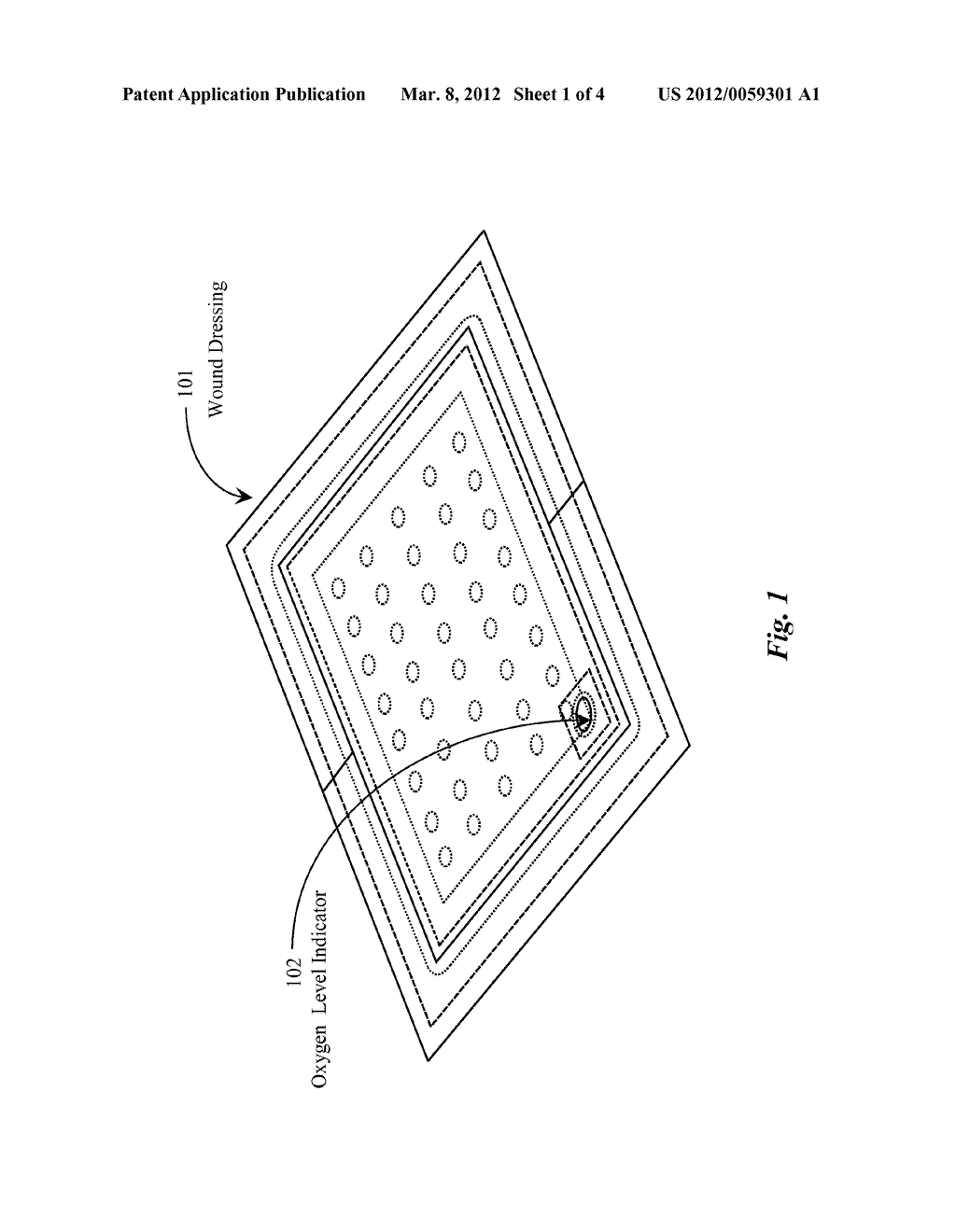 Therapuetic Diffusion Hydrocolloid Wound Dressings with Methods of Oxygen     Level Indication - diagram, schematic, and image 02