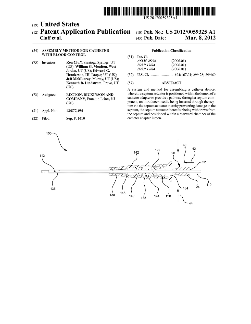 ASSEMBLY METHOD FOR CATHETER WITH BLOOD CONTROL - diagram, schematic, and image 01