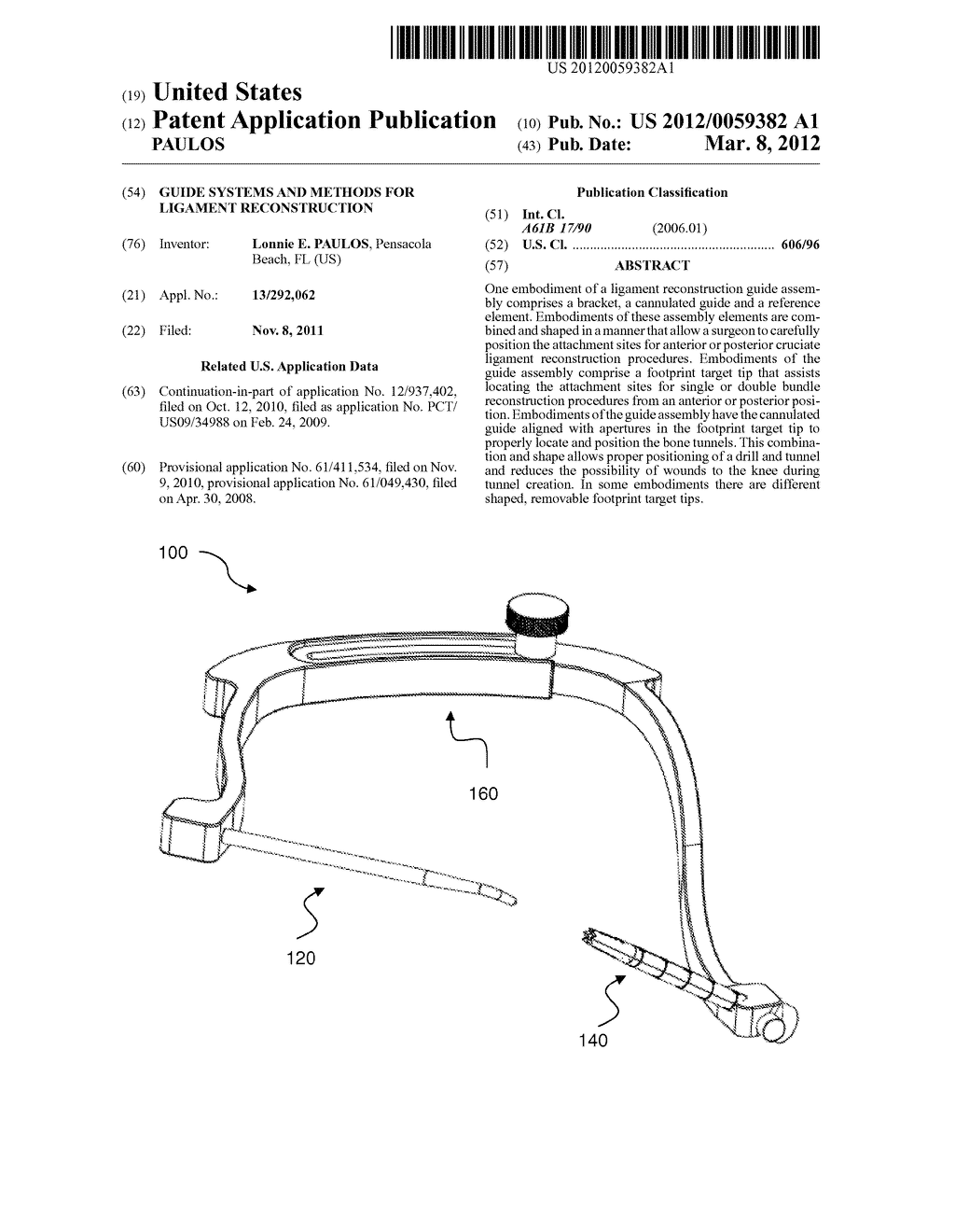 GUIDE SYSTEMS AND METHODS FOR LIGAMENT RECONSTRUCTION - diagram, schematic, and image 01