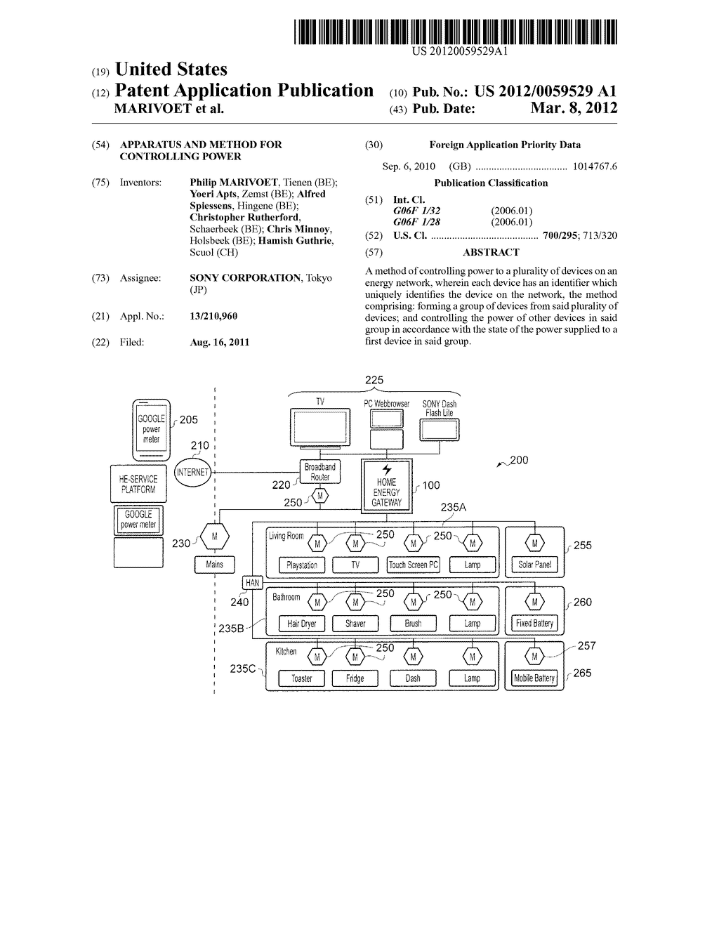 APPARATUS AND METHOD FOR CONTROLLING POWER - diagram, schematic, and image 01