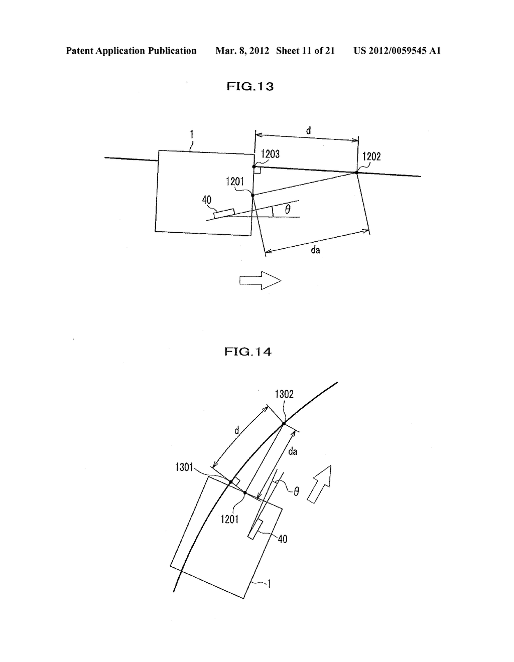 AUTOMATIC GUIDED VEHICLE AND METHOD FOR DRIVE CONTROL OF THE SAME - diagram, schematic, and image 12