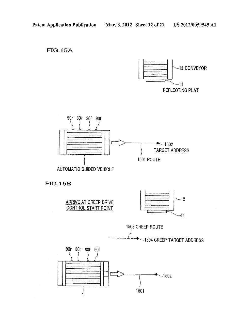 AUTOMATIC GUIDED VEHICLE AND METHOD FOR DRIVE CONTROL OF THE SAME - diagram, schematic, and image 13