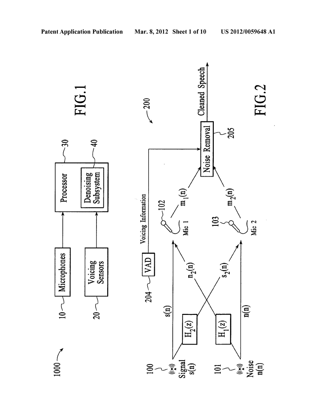 Voice Activity Detector (VAD) -Based Multiple-Microphone Acoustic Noise     Suppression - diagram, schematic, and image 02