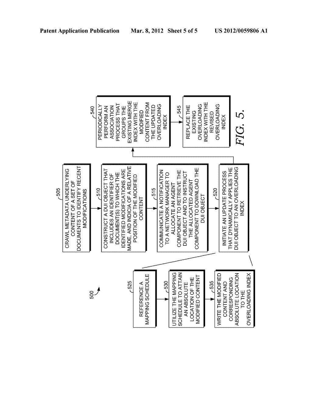 UPDATING AN INVERTED INDEX IN A REAL TIME FASHION - diagram, schematic, and image 06