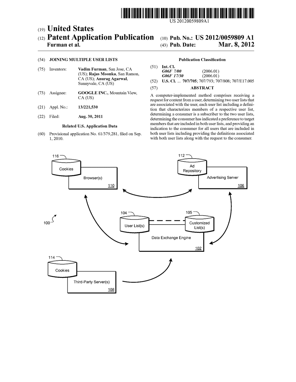 JOINING MULTIPLE USER LISTS - diagram, schematic, and image 01