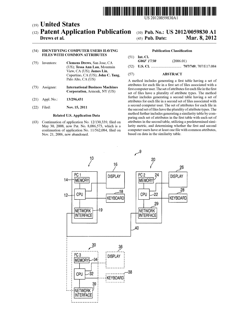 Identifying Computer Users Having Files With Common Attributes - diagram, schematic, and image 01