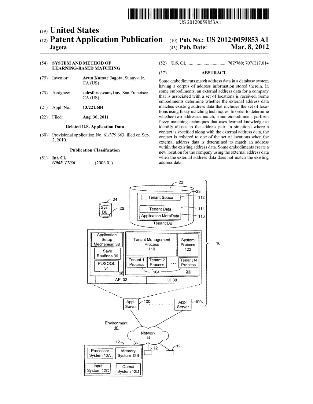 SYSTEM AND METHOD OF LEARNING-BASED MATCHING - diagram, schematic, and image 01