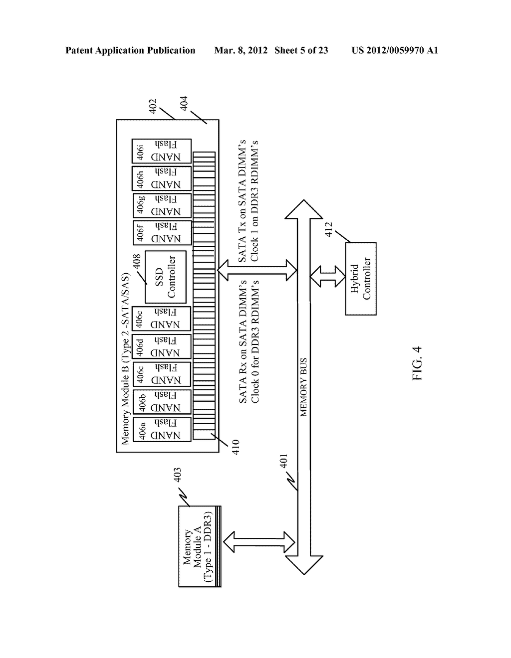 MEMORY CONTROLLER SUPPORTING CONCURRENT VOLATILE AND NONVOLATILE MEMORY     MODULES IN A MEMORY BUS ARCHITECTURE - diagram, schematic, and image 06