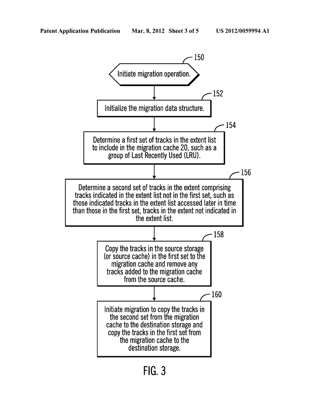 USING A MIGRATION CACHE TO CACHE TRACKS DURING MIGRATION - diagram, schematic, and image 04