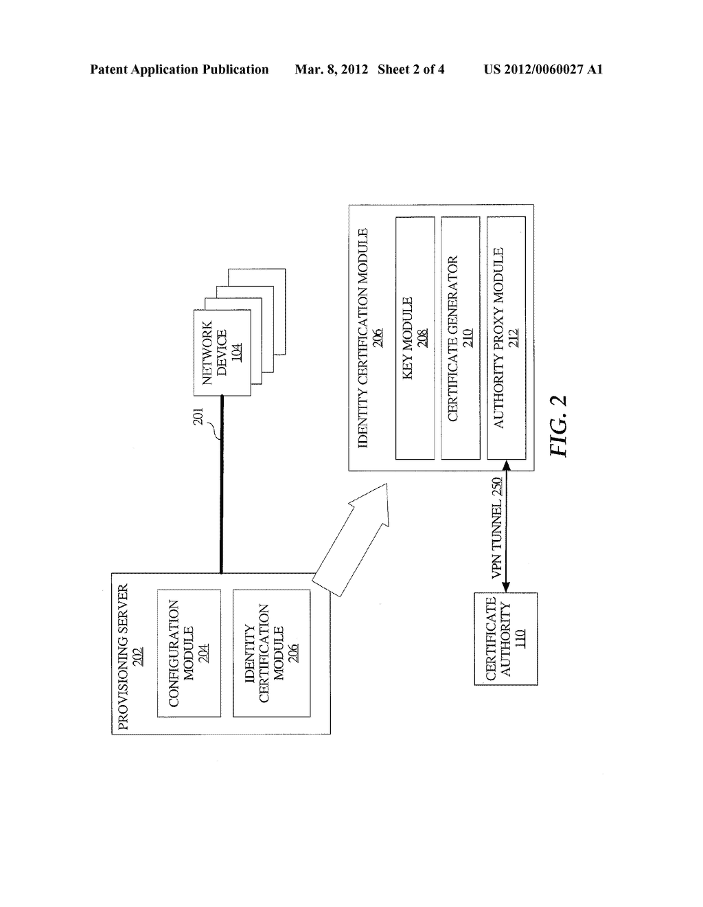 CERTIFYING THE IDENTITY OF A NETWORK DEVICE - diagram, schematic, and image 03