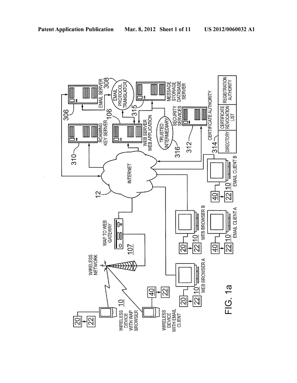 SYSTEM, METHOD AND COMPUTER PRODUCT FOR SENDING ENCRYPTED MESSAGES TO     RECIPIENTS WHERE THE SENDER DOES NOT POSSESS THE CREDENTIALS OF THE     RECIPIENT - diagram, schematic, and image 02