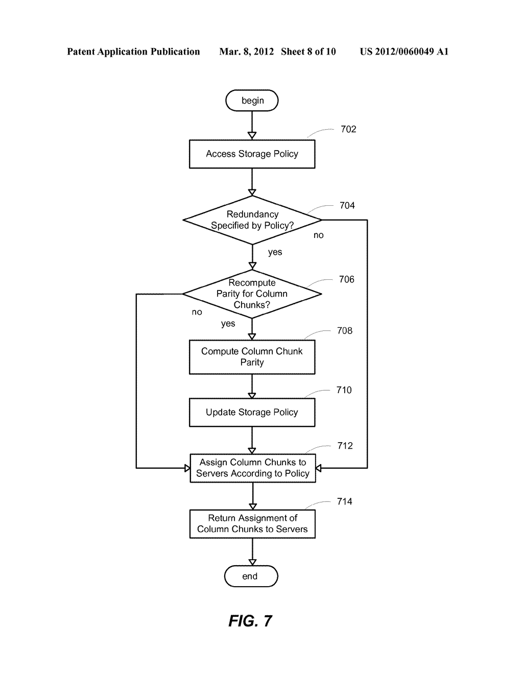 SYSTEM AND METHOD FOR REMOVING A STORAGE SERVER IN A DISTRIBUTED COLUMN     CHUNK DATA STORE - diagram, schematic, and image 09