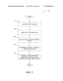 REMOVING STYLE CORRUPTION FROM EXTENSIBLE MARKUP LANGUAGE DOCUMENTS diagram and image