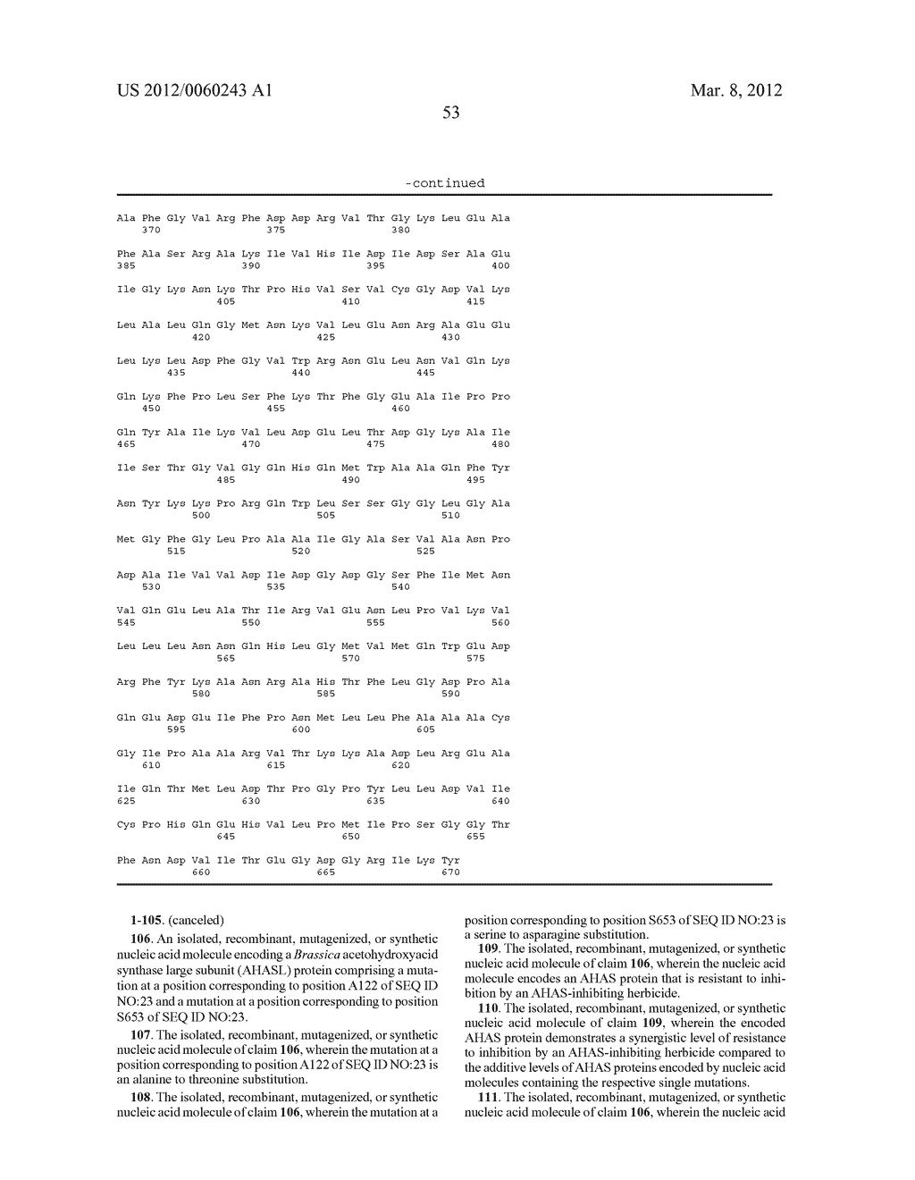 Herbicide-Resistant AHAS-Mutants and Methods of Use - diagram, schematic, and image 65