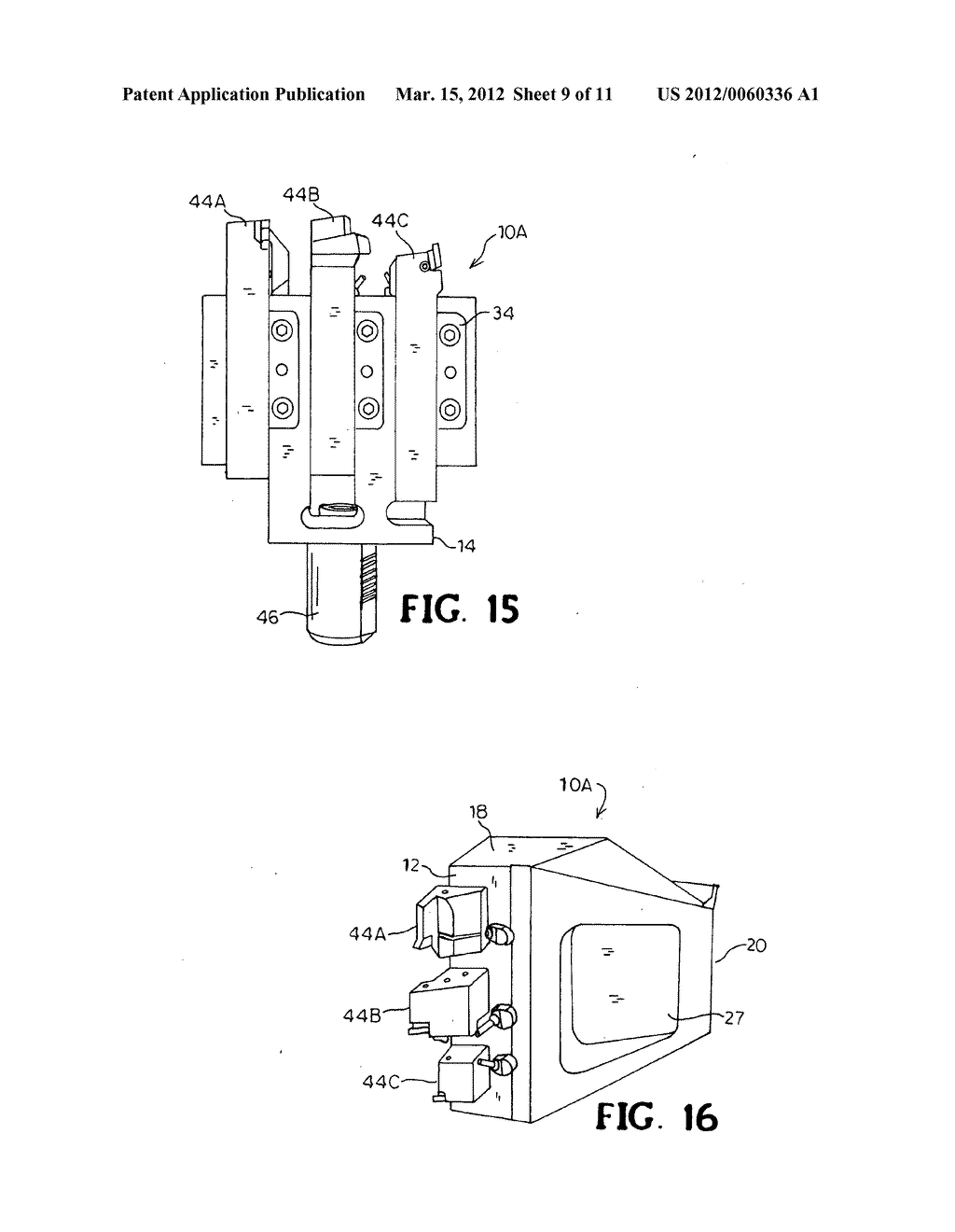 Multiple tool station block for Y-axis Machine - diagram, schematic, and image 10