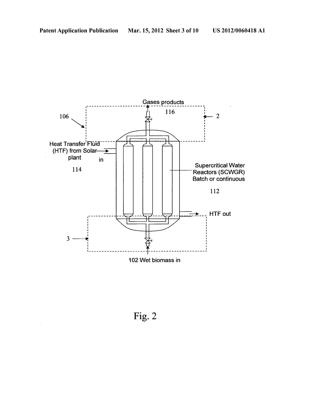 CATALYTIC GASIFICATION OF ORGANIC MATTER IN SUPERCRITICAL WATER - diagram, schematic, and image 04