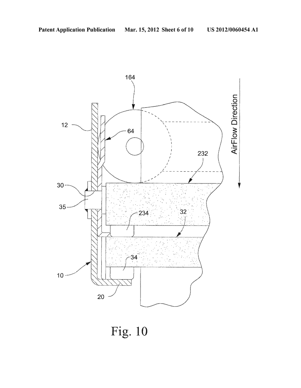 CAM-TYPE LOCKING DEVICE FOR RETAINING STATIC FILTER PANELS IN A FILTER     HOLDING FRAME - diagram, schematic, and image 07