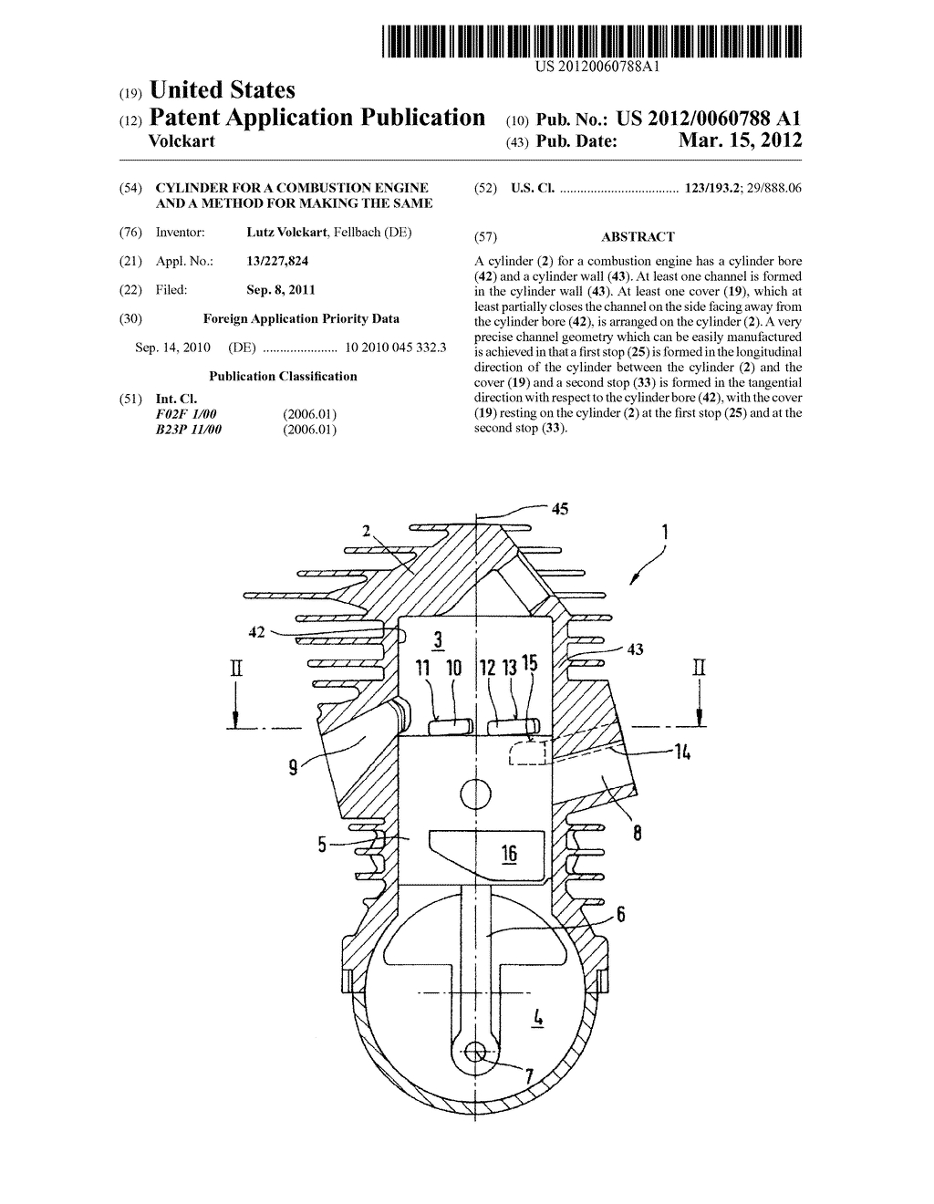 CYLINDER FOR A COMBUSTION ENGINE AND A METHOD FOR MAKING THE SAME - diagram, schematic, and image 01