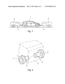 Method for testing a motor vehicle and a test vehicle with an active     secondary vehicle diagram and image