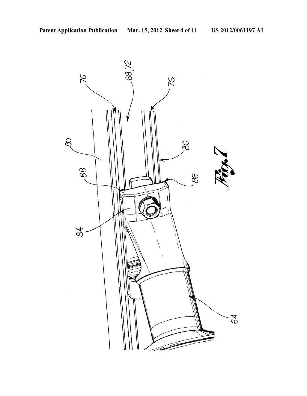 CANTILEVER FOR SUPPORTING LIVE CABLES OF RAILWAY, TROLLEY AND SUBWAY LINES - diagram, schematic, and image 05