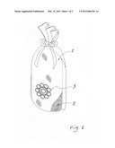 Regeneratable dehumidifying bag having doubly-protected humidity indicator diagram and image