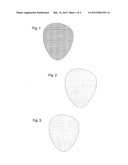 Method for producing coarse surface structures diagram and image