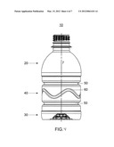 HOT-FILL CONTAINER PROVIDING VERTICAL, VACUUM COMPENSATION diagram and image