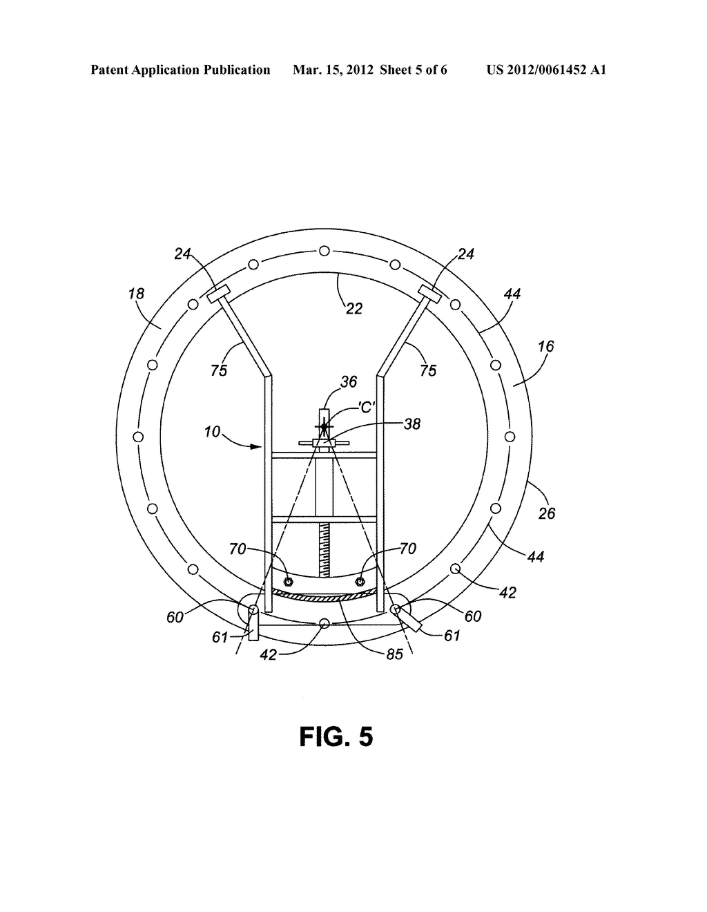 APPARATUS AND METHOD FOR ENSURING CONCENTRIC WELD DEPOSITION OF MATERIAL     ON A PIPE INTERIOR - diagram, schematic, and image 06