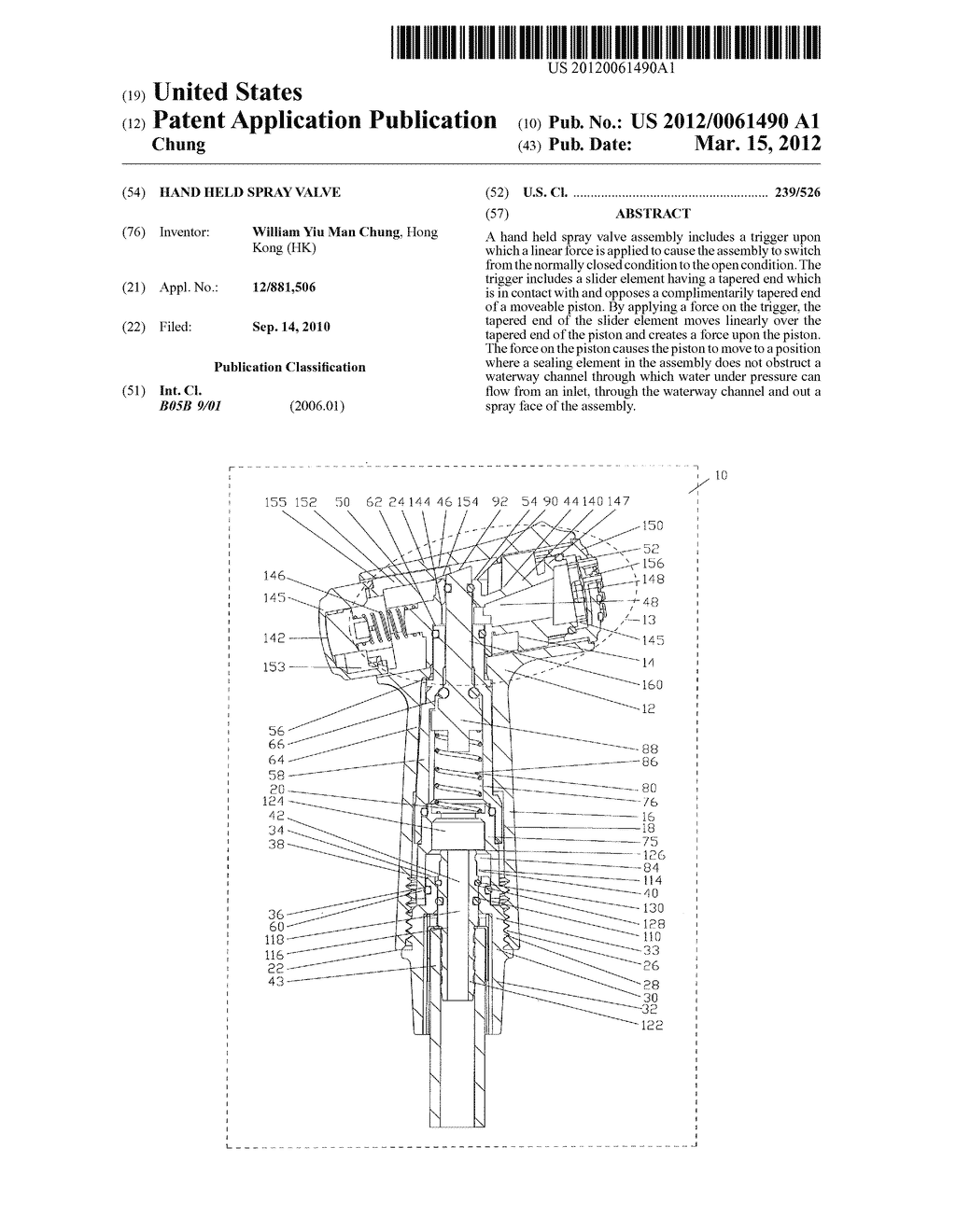 HAND HELD SPRAY VALVE - diagram, schematic, and image 01