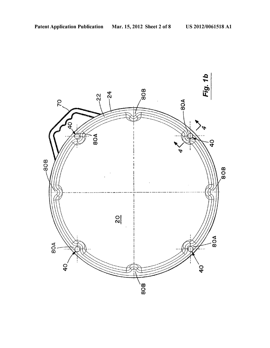 APPARATUS AND METHOD FOR QUICKLY RELEASING A DOME IN A DOMED SATELLITE     ANTENNA - diagram, schematic, and image 03