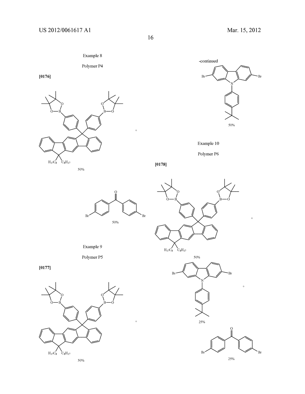 POLYMERS WHICH CONTAIN SUBSTITUTED INDENOFLUORENE DERIVATIVES AS     STRUCTURAL UNIT, PROCESS FOR THE PREPARATION THEREOF, AND THE USE THEREOF - diagram, schematic, and image 19