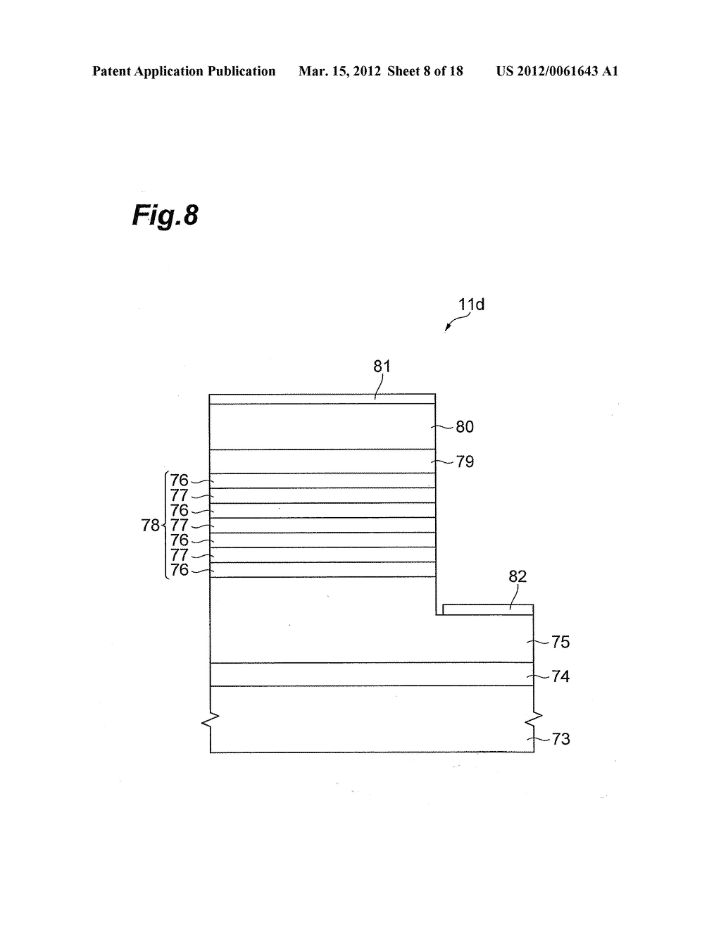 GaN-BASED SEMICONDUCTOR LIGHT EMITTING DEVICE AND THE METHOD FOR MAKING     THE SAME - diagram, schematic, and image 09