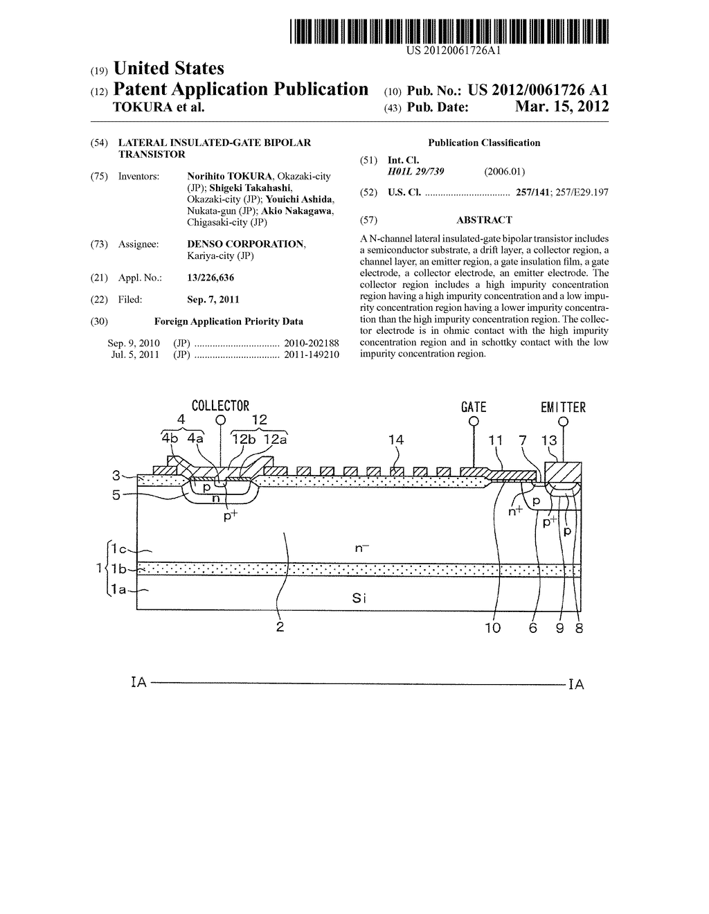 LATERAL INSULATED-GATE BIPOLAR TRANSISTOR - diagram, schematic, and image 01