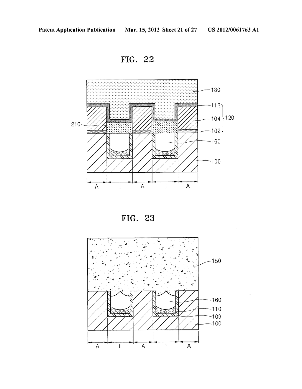 METHODS OF FORMING NON-VOLATILE MEMORY DEVICES INCLUDING LOW-K DIELECTRIC     GAPS IN SUBSTRATES AND DEVICES SO FORMED - diagram, schematic, and image 22