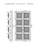 CHIP ASSEMBLY WITH A CORELESS SUBSTRATE EMPLOYING A PATTERNED ADHESIVE     LAYER diagram and image