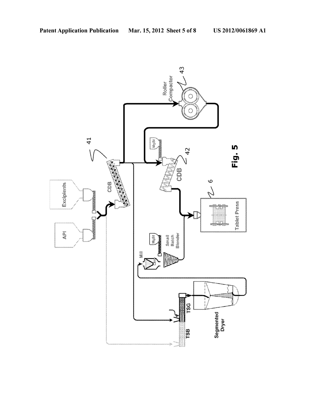 TABLET PRODUCTION MODULE AND METHOD FOR CONTINUOUS PRODUCTION OF TABLETS - diagram, schematic, and image 06