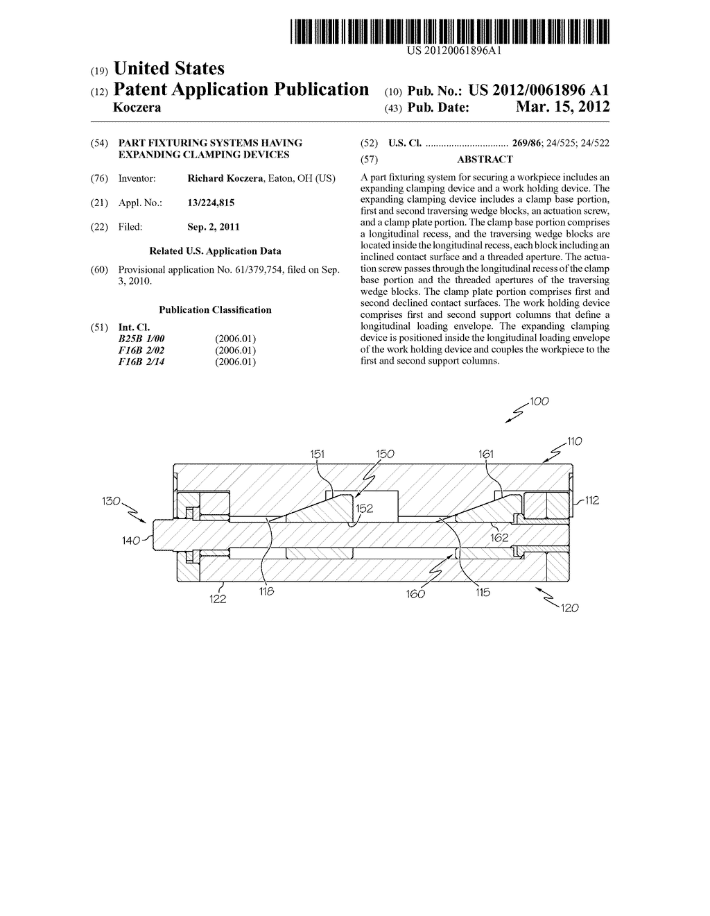 Part Fixturing Systems Having Expanding Clamping Devices - diagram, schematic, and image 01