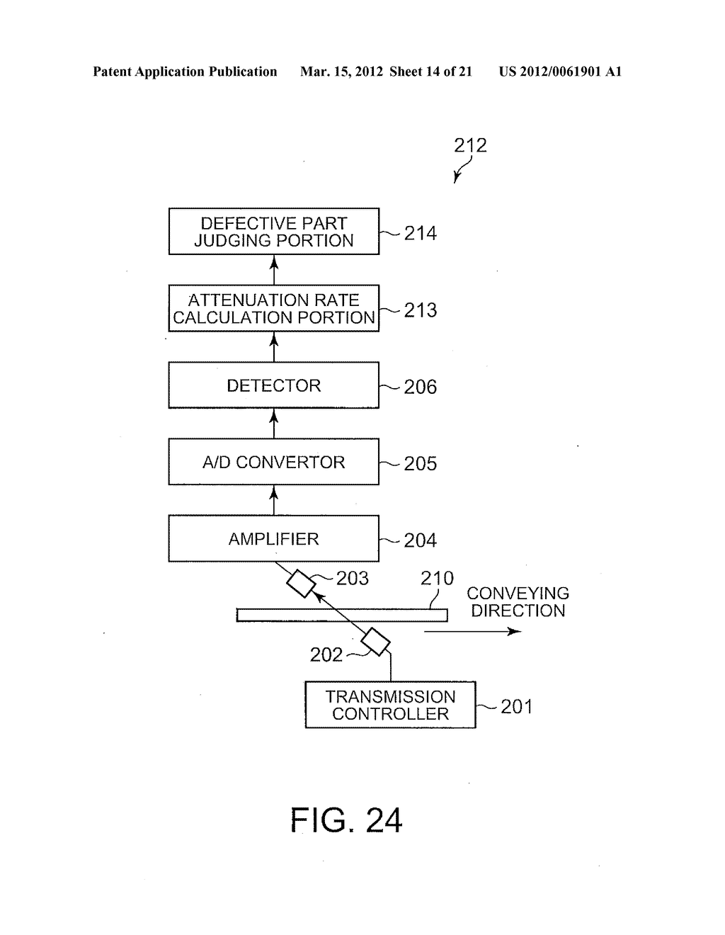 ULTRASONIC DETECTING DEVICE AND SHEET HANDLING APPARATUS COMPRISING     ULTRASONIC DETECTING DEVICE - diagram, schematic, and image 15