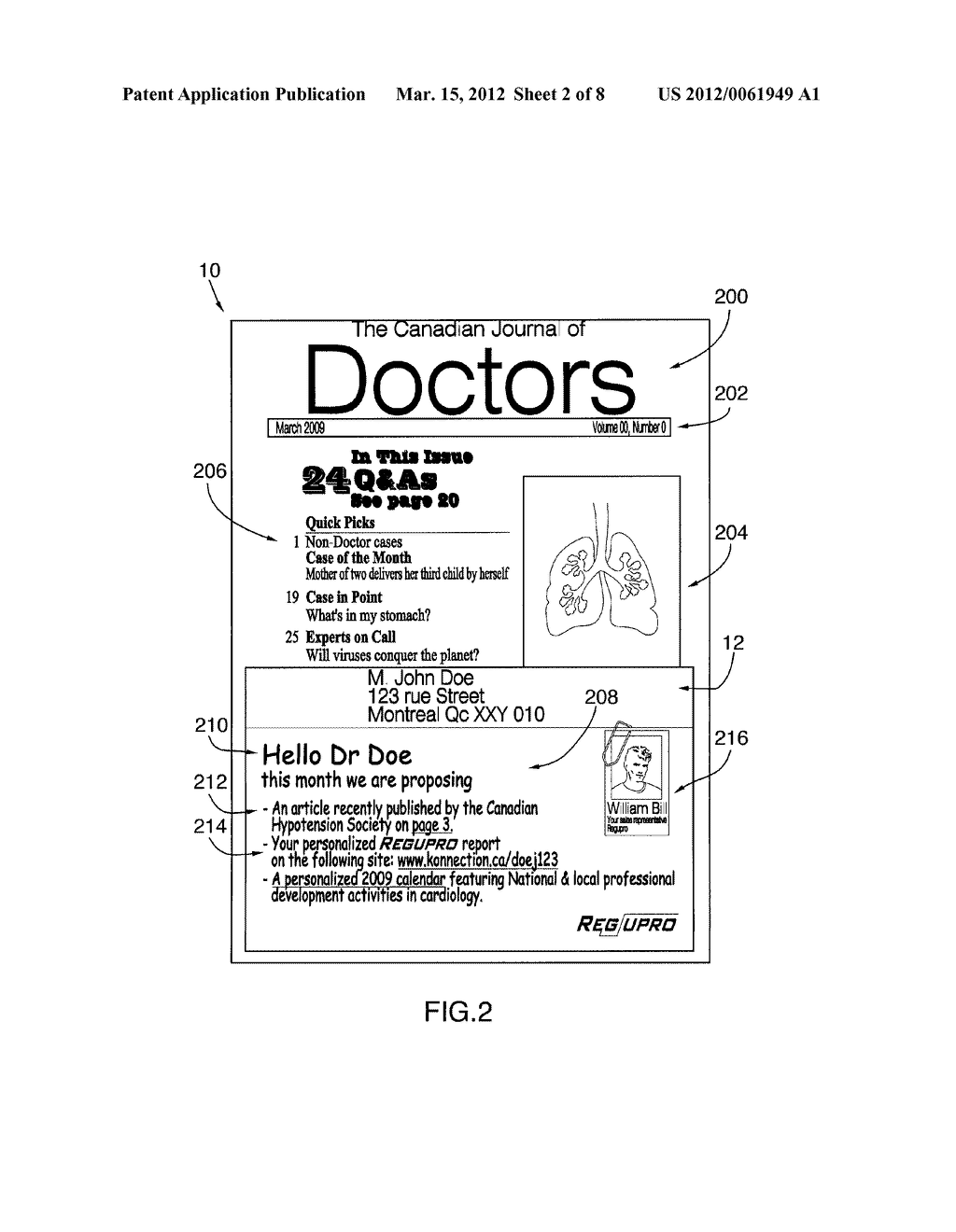 METHOD FOR PERSONALIZING A PRINTED MATTER AND ATTACHMENT THEREFOR - diagram, schematic, and image 03