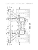 FLATBED TRAILER HAVING AN EXTENDABLE CONFIGURATION AND AN ALTERNATE     CONFIGURATION diagram and image