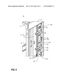 VERTICAL MOUNTING RAIL WITH CABLE MANAGEMENT FEATURES diagram and image