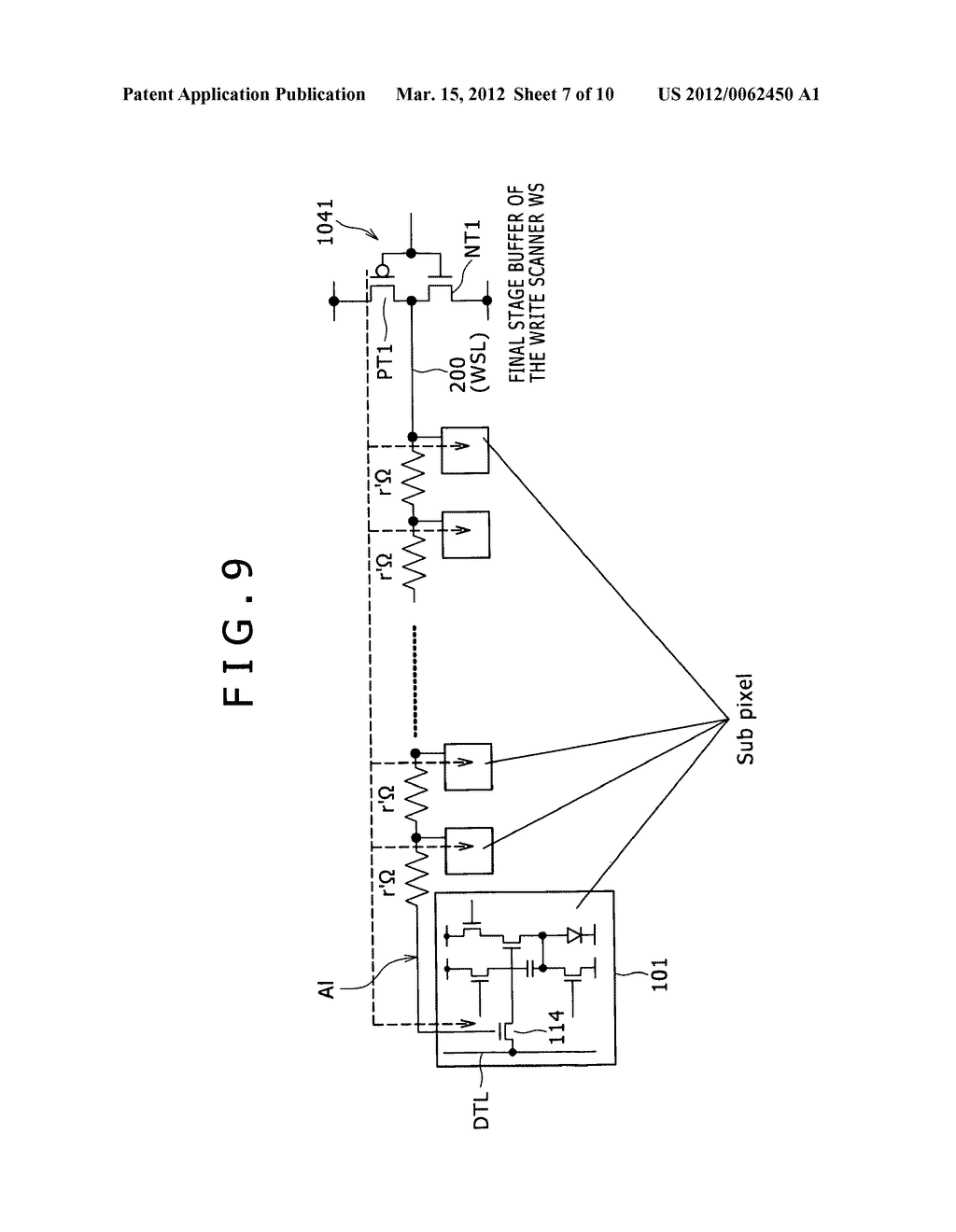 Pixel circuit and display device - diagram, schematic, and image 08