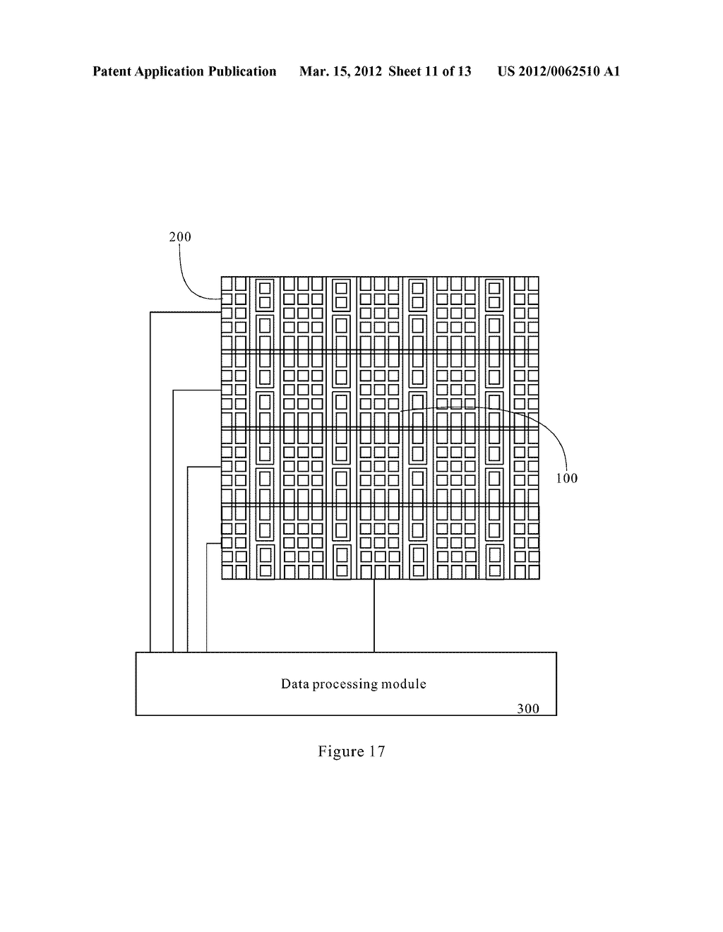 CAPACITANCE TOUCH SCREEN WITH MESH ELECTRODES - diagram, schematic, and image 12