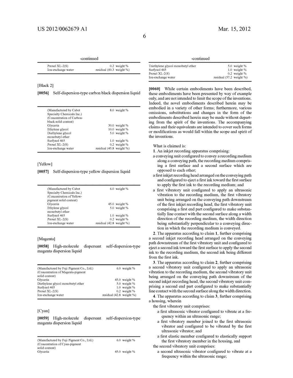 INKJET RECORDING APPARATUS AND METHOD - diagram, schematic, and image 11